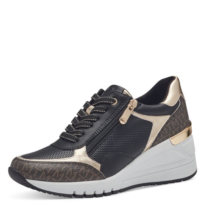MARCO TOZZI  sportos utcai cipő 2-23723-41 098 BLACK /GOLD