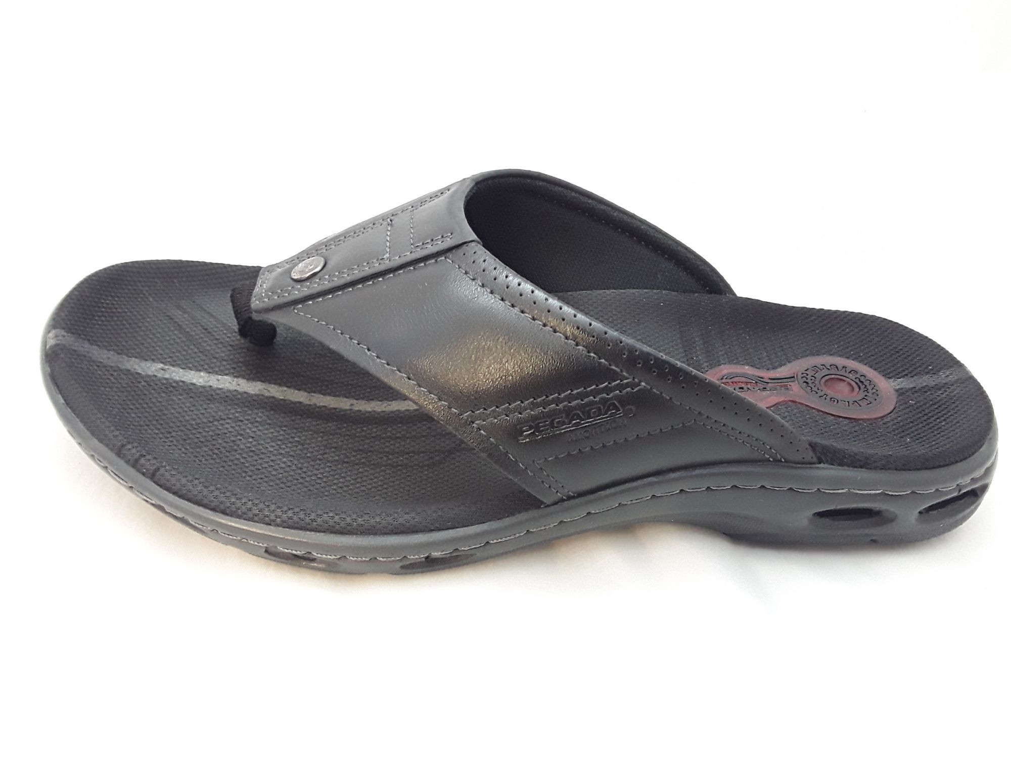 férfi utcai papucs  130641-04 ANILINA PRETO