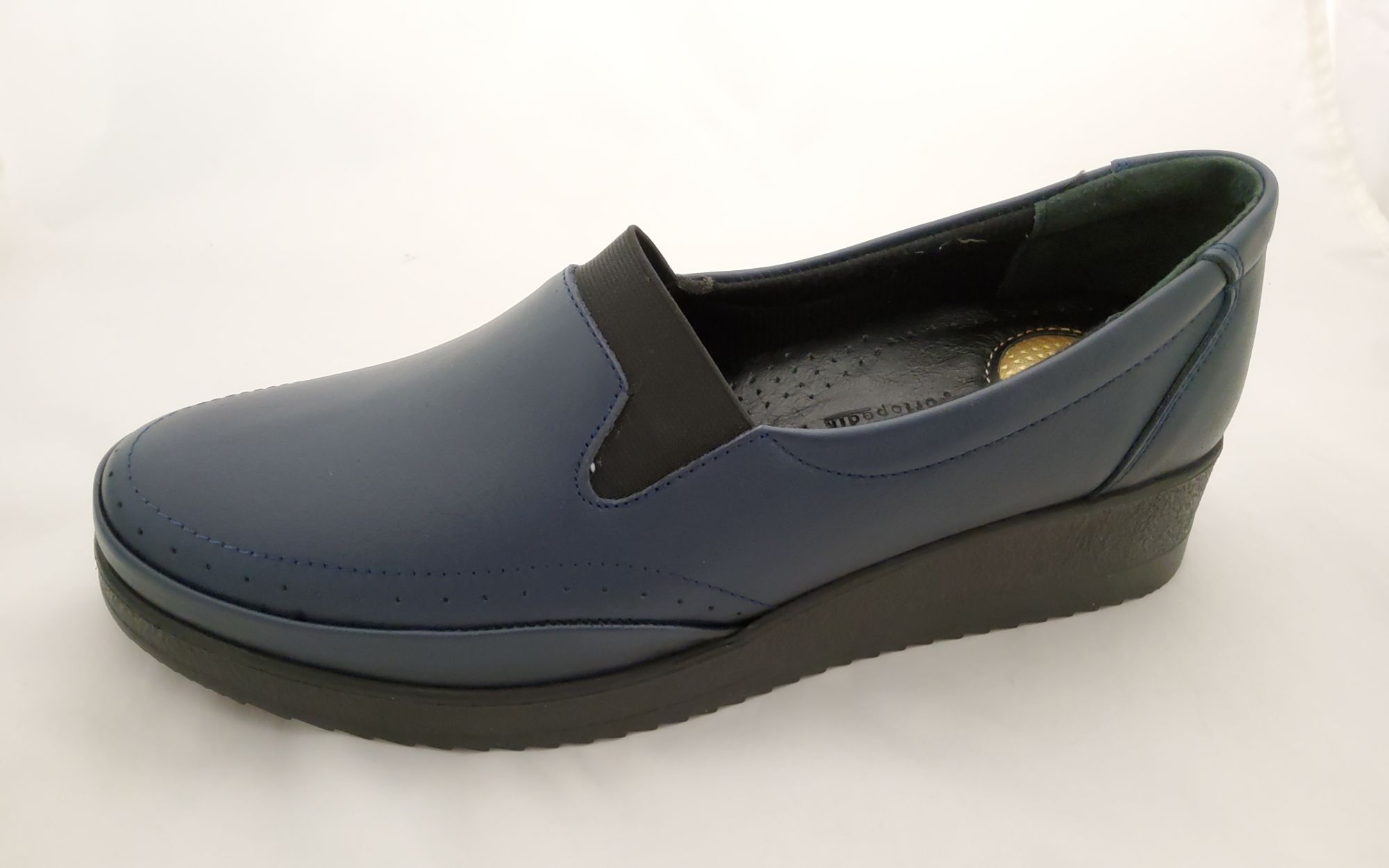 Női bőr félcipő 407 DARK BLUE