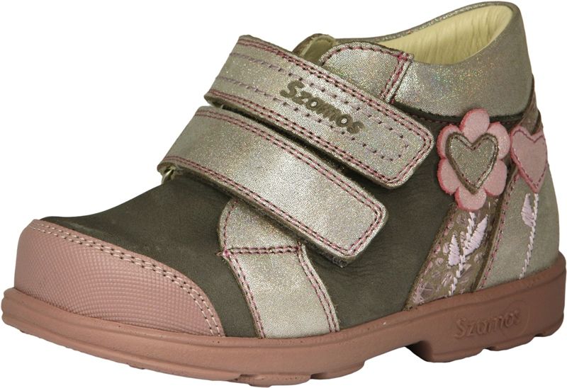 SZAMOS KÖLYÖK SUPINÁLT BŐR CIPŐ  1723-507492 szürke-pink 25-30  méretben
