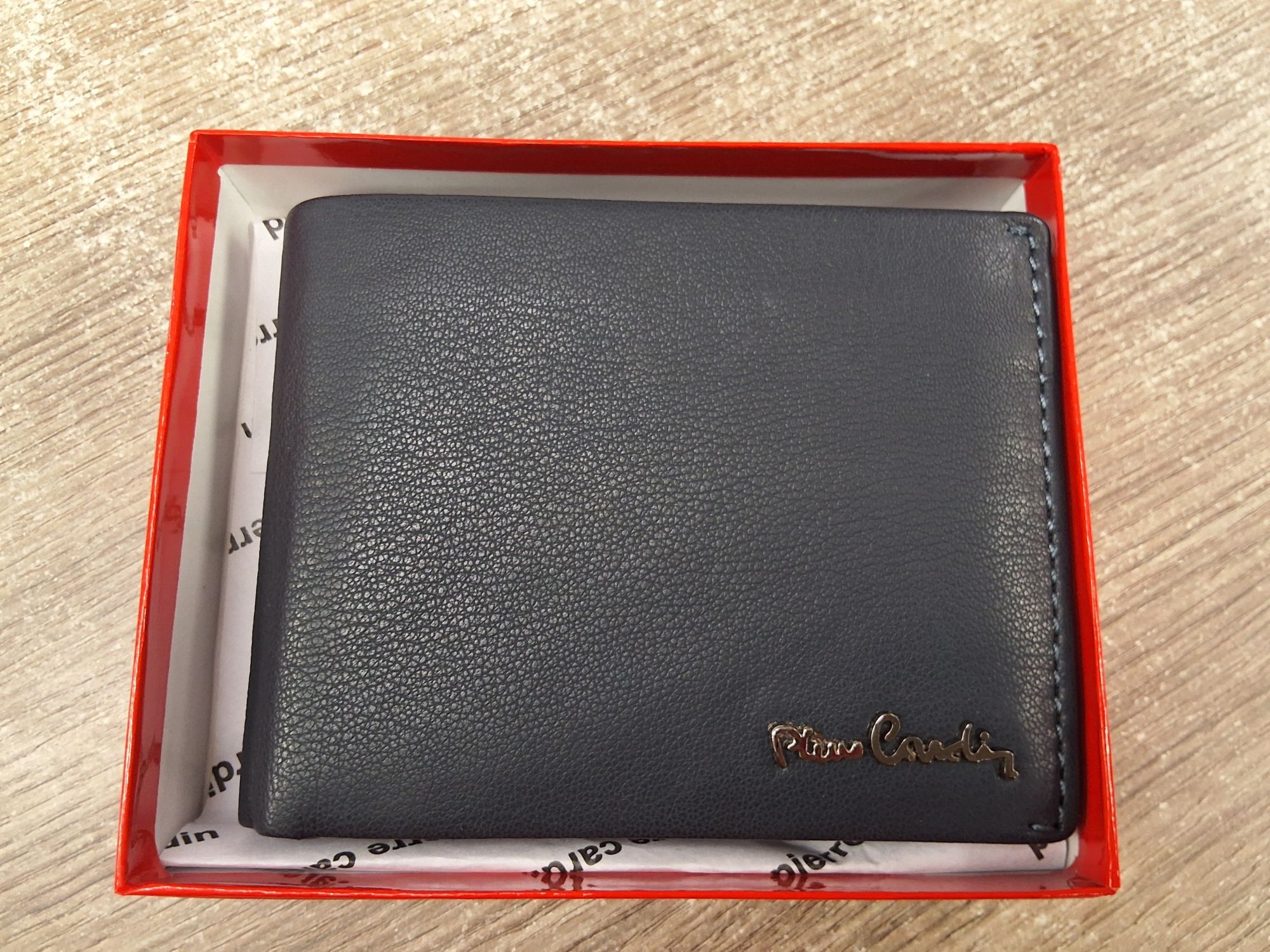 Bőr pénztárca 8806 pip05 p. cardin  BLU