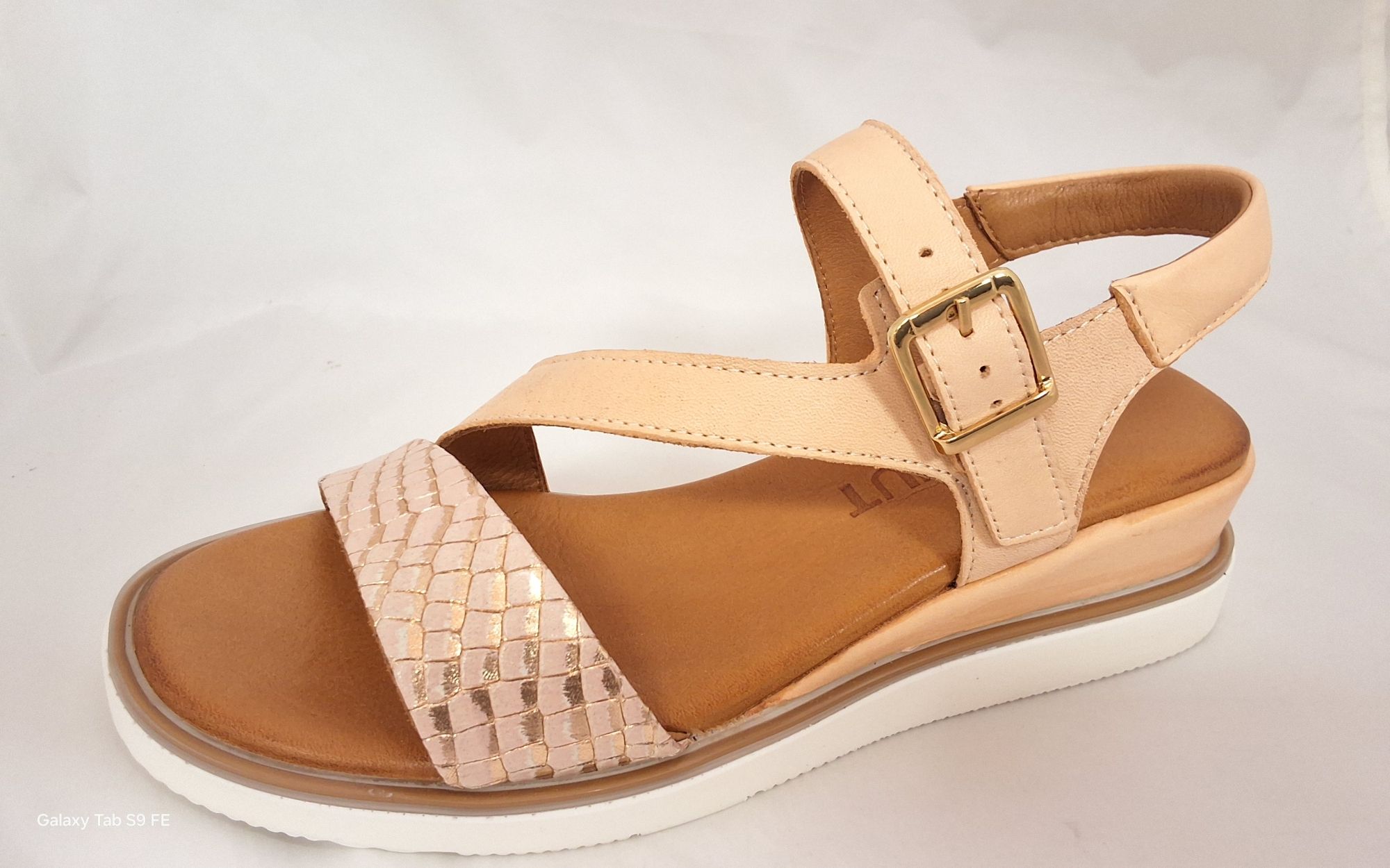 Női nyári bőr szandál  030.159.2576 PEACH FUZZ TEXAS ROSE GOLD 