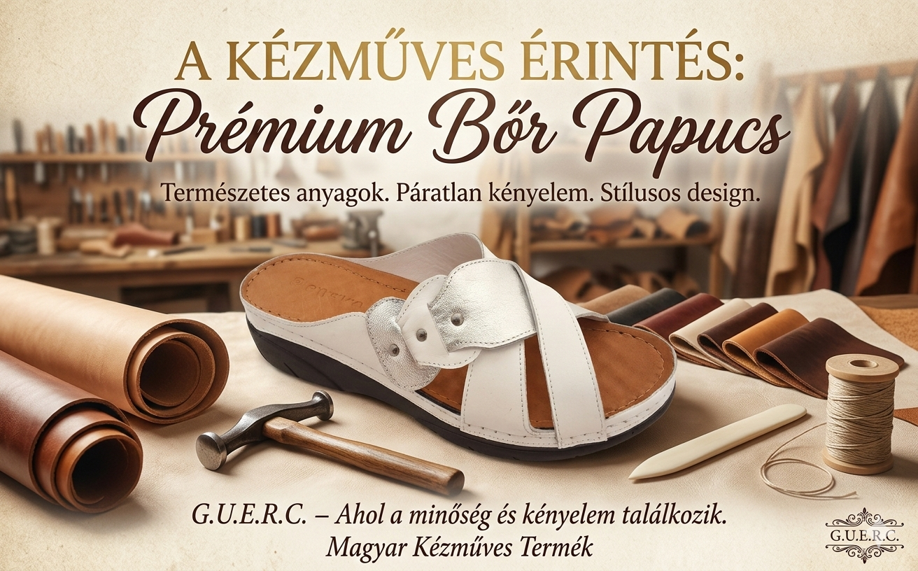 Bőr kényelmi papucs P39006-05 fehér