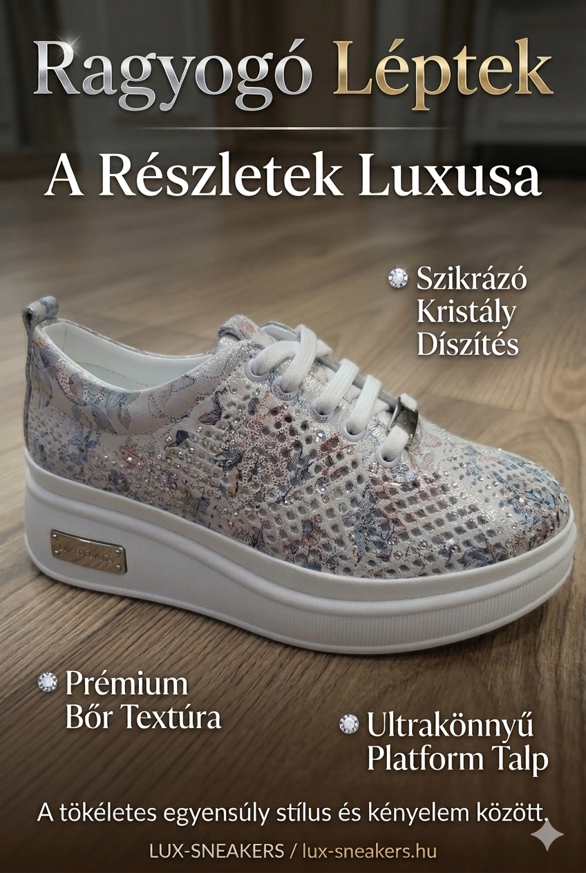 Via Roma bőr cipő 082 6622-1 fehér mintás