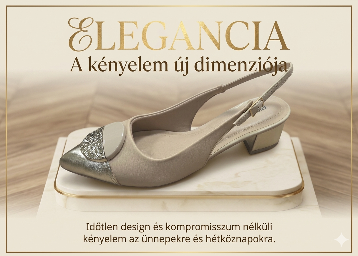 PICCADILLY elegáns női szling 739091-10 bézs-arany