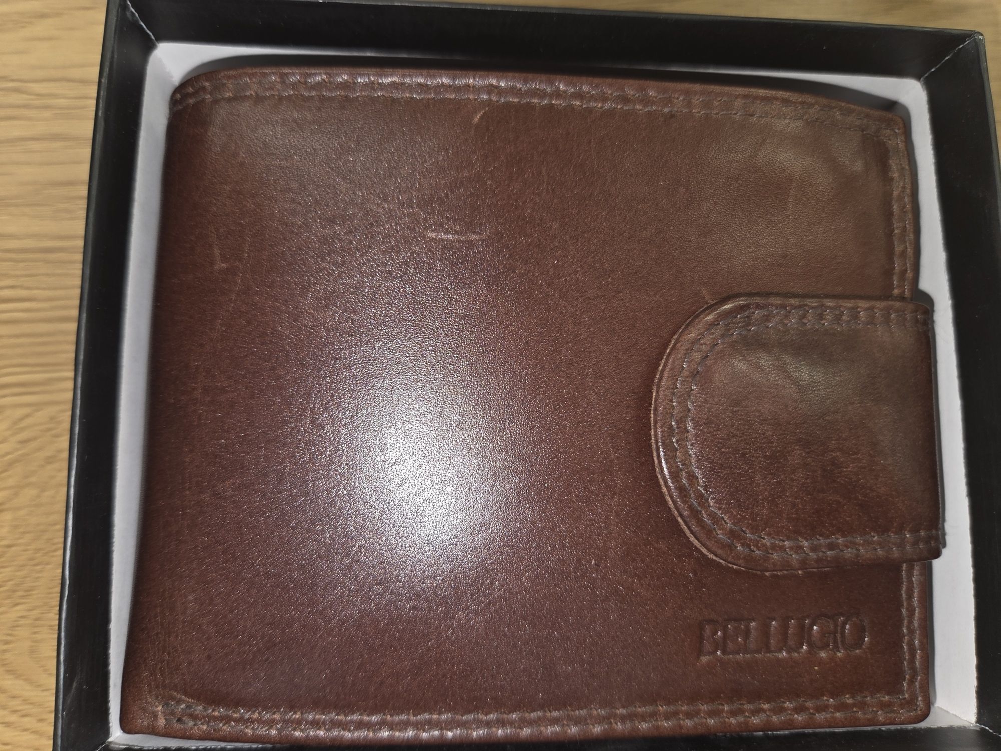 Bőr pénztárca AM-134-032Z CHOCO BROWN