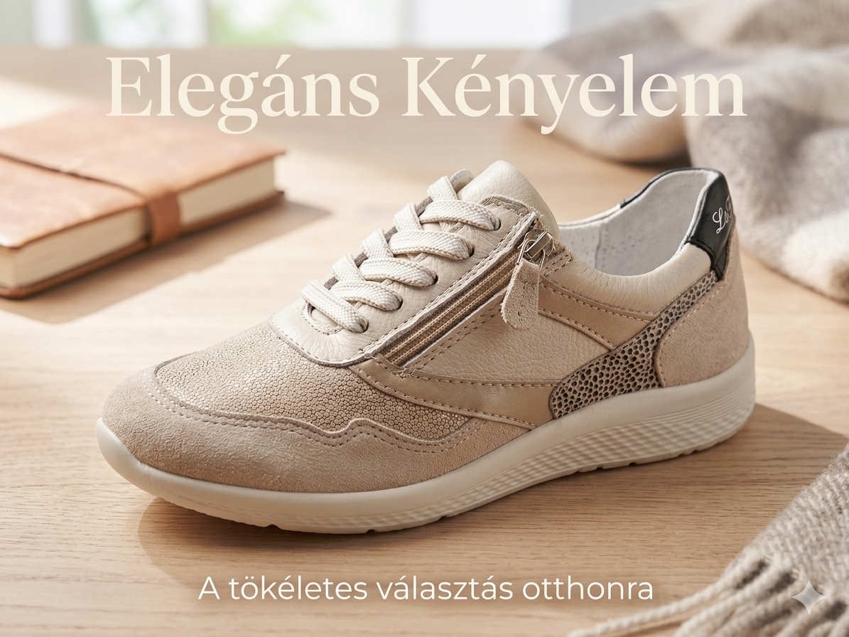 női bőr félcipő  1420-13103 cream