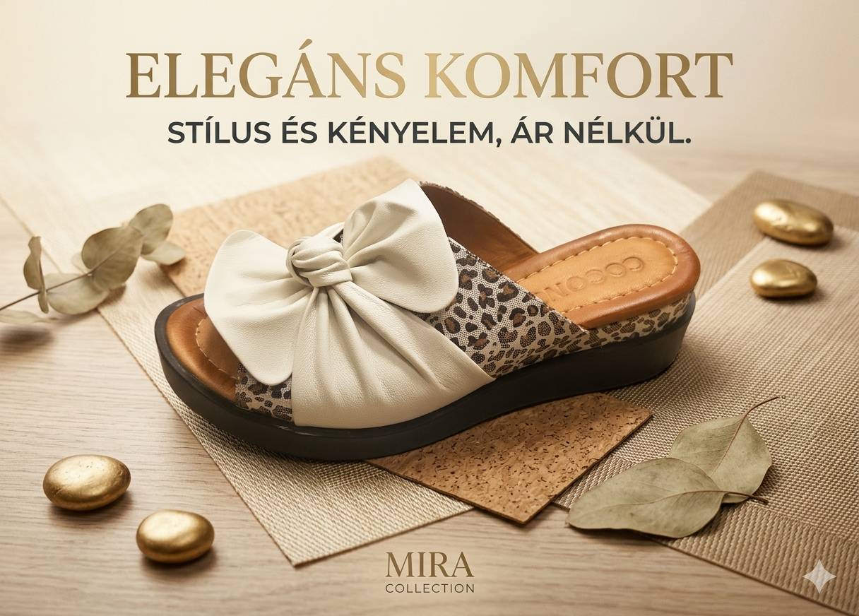 Női nyári bőr papucs 313.833 crema-leopard