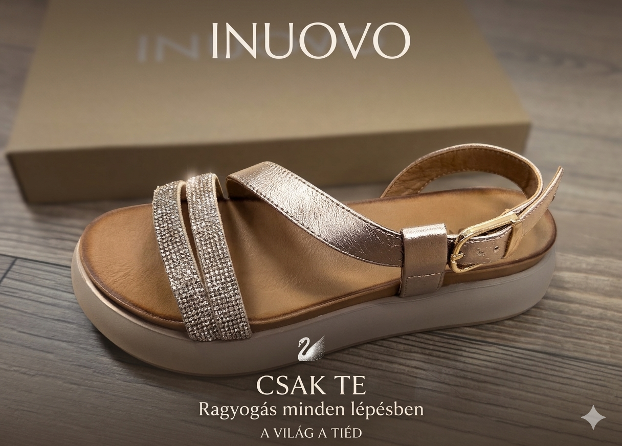 INUOVO női nyári szandál 5IN A96053 METALLICASH
