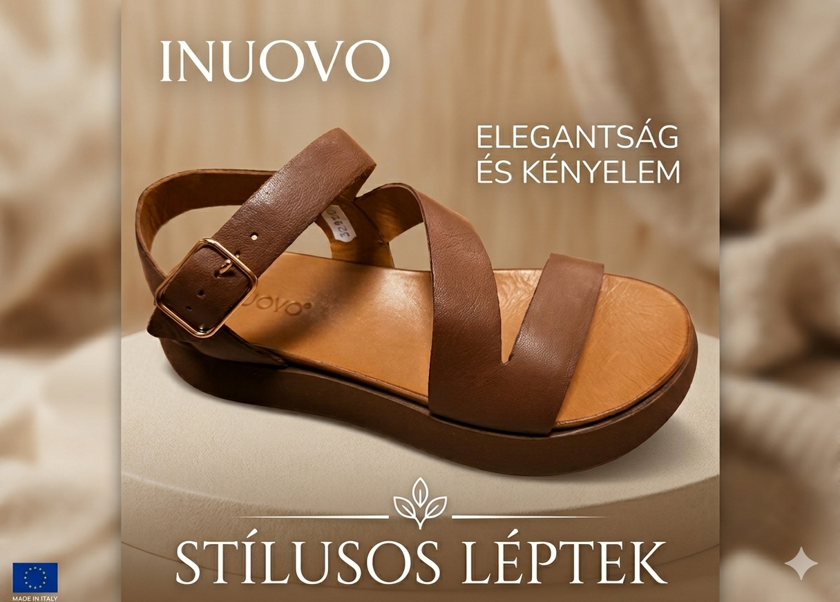 INUOVO női nyári szandál A96001 PRALINE