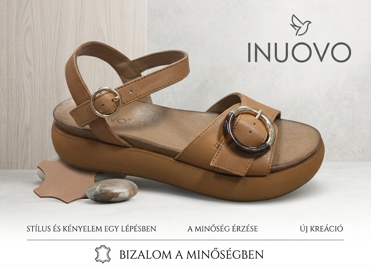 INUOVO női nyári szandál  A96068 COCONUT
