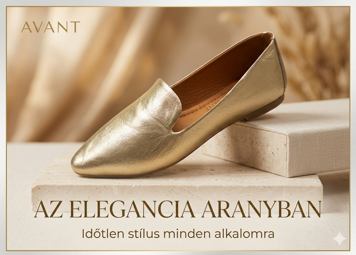Női bőr cipő 024.026.3221 MTLC Gold