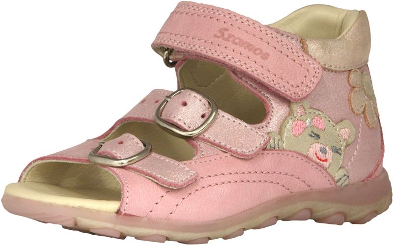 SZAMOS KÖLYÖK bőr szandál 4405-504621 pink-homok 19-24 méretben