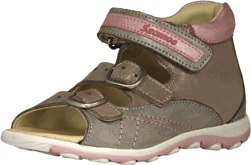 SZAMOS KÖLYÖK bőr szandál 4407-406913 homok-pink  31-35 méretben