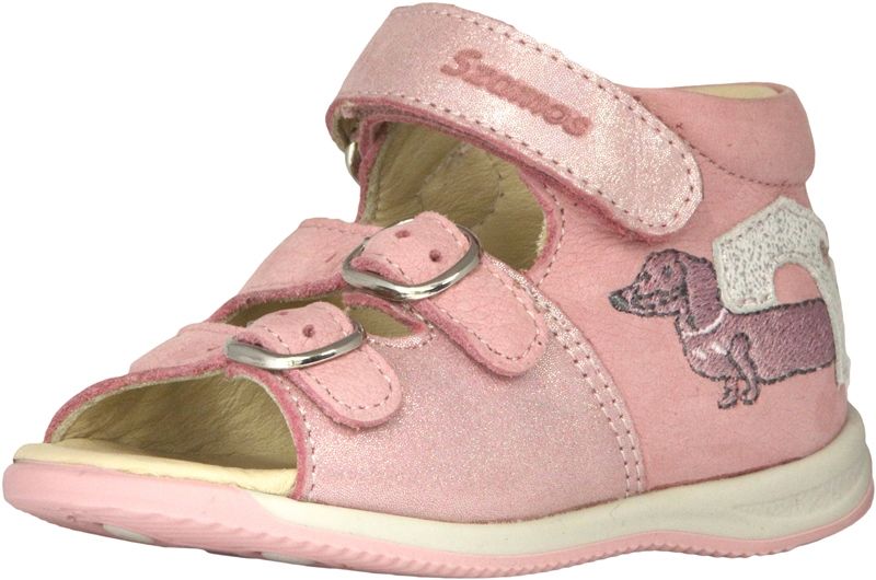 SZAMOS KÖLYÖK bőr szandál 4417-405121 Pink ezüst 17-24 méretben