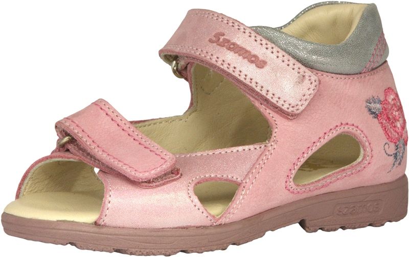 SZAMOS KÖLYÖK szupinált szandál 4428-507491 pink-szürke csillogós 19-24 méretben