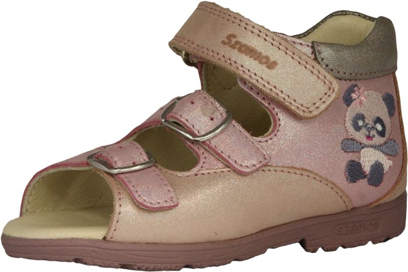 Szamos Kölyök szupinált szandál 4434-407492 rózsaszín-pink-ezüst 25-30 méretben