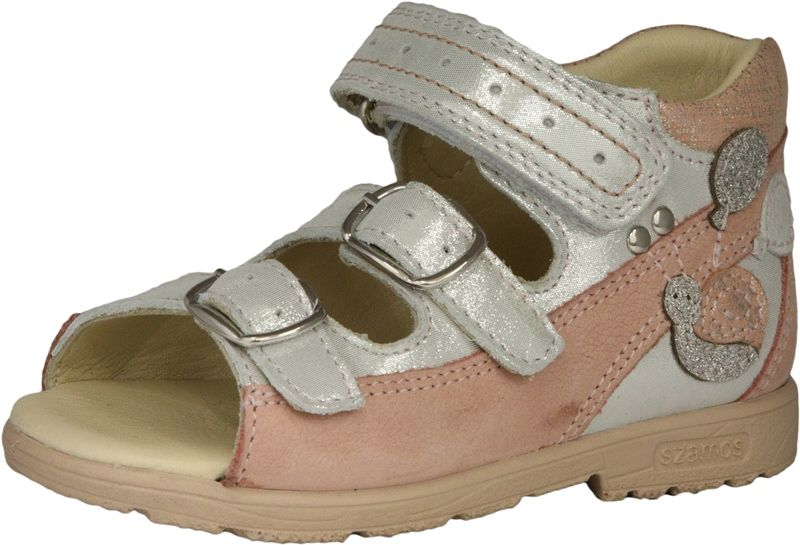 Szamos Kölyök szupinált szandál 4436-607692 rózsaszín-ezüst 25-30 méretben