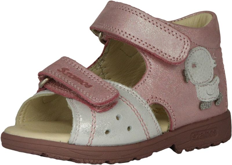 Szamos Kölyök szupinált szandál 4444-407491 ezüst-pink 19-24 méretben
