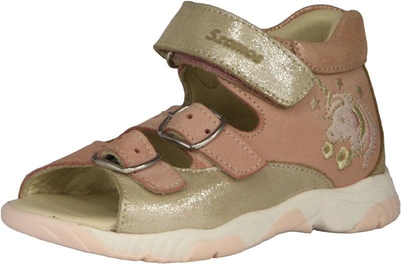 Szamos Kölyök szandál 4455-501572 rózsaszin-beige 25-30 méretben