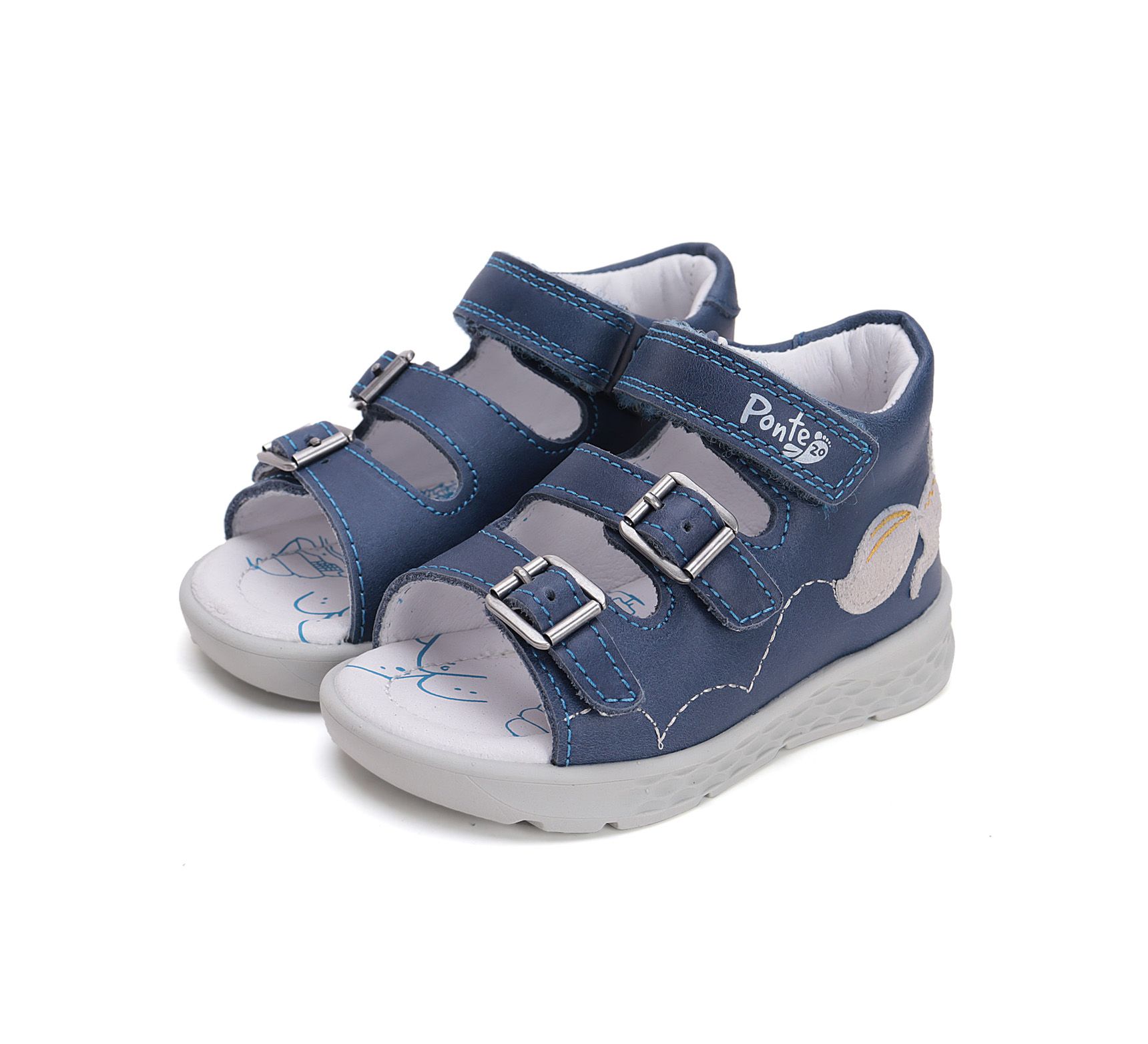 PONTE20 supinált szandál DA05-5-1368 Bermuda Blue 22-27 méretben