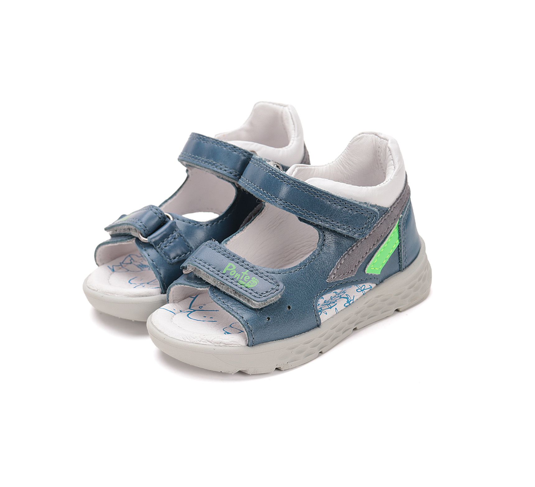 PONTE20 supinált szandál DA05-5-1697 Royal Blue 22-27  méretben