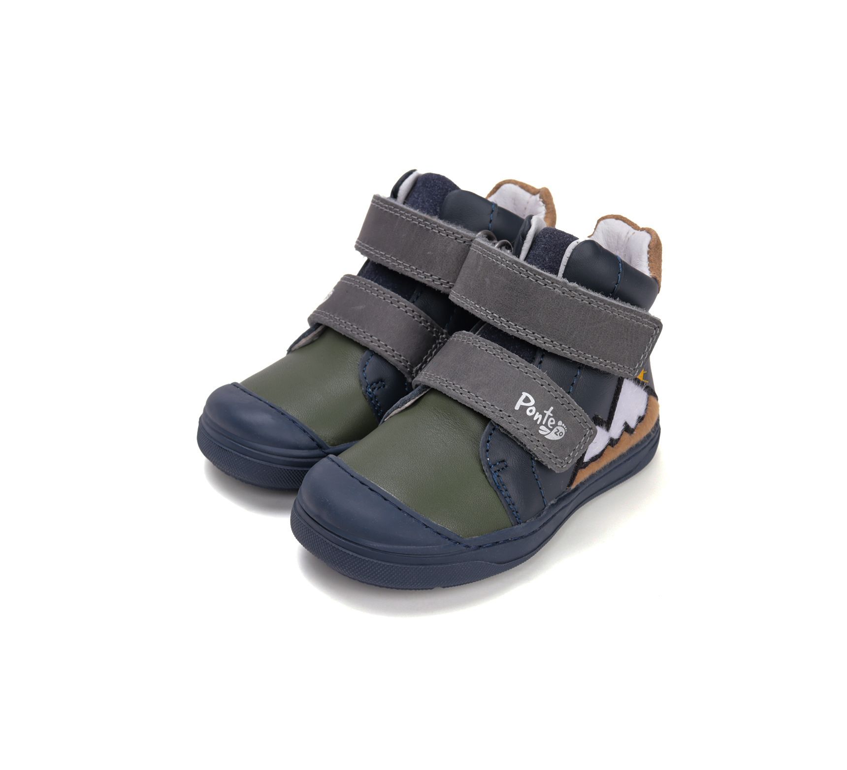 Ponte20 szupinált bőr cipő DA06-5-2639A Royal Blue 22-27 méretben