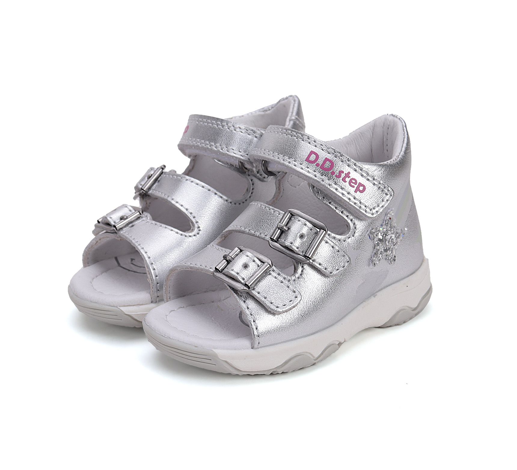 D.D.step szandál G064-51610A Silver 20-25  méretben