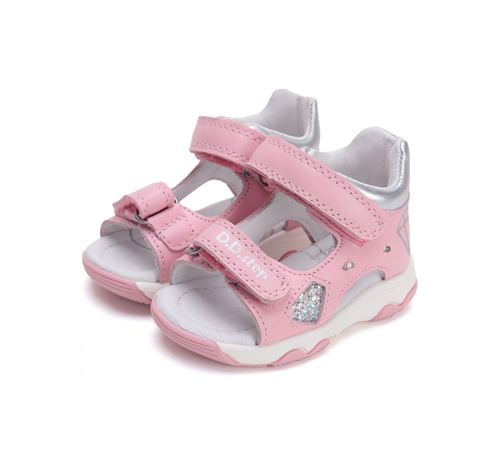 D.D.step szandál G064-51749B Daisy Pink 20-25  méretben