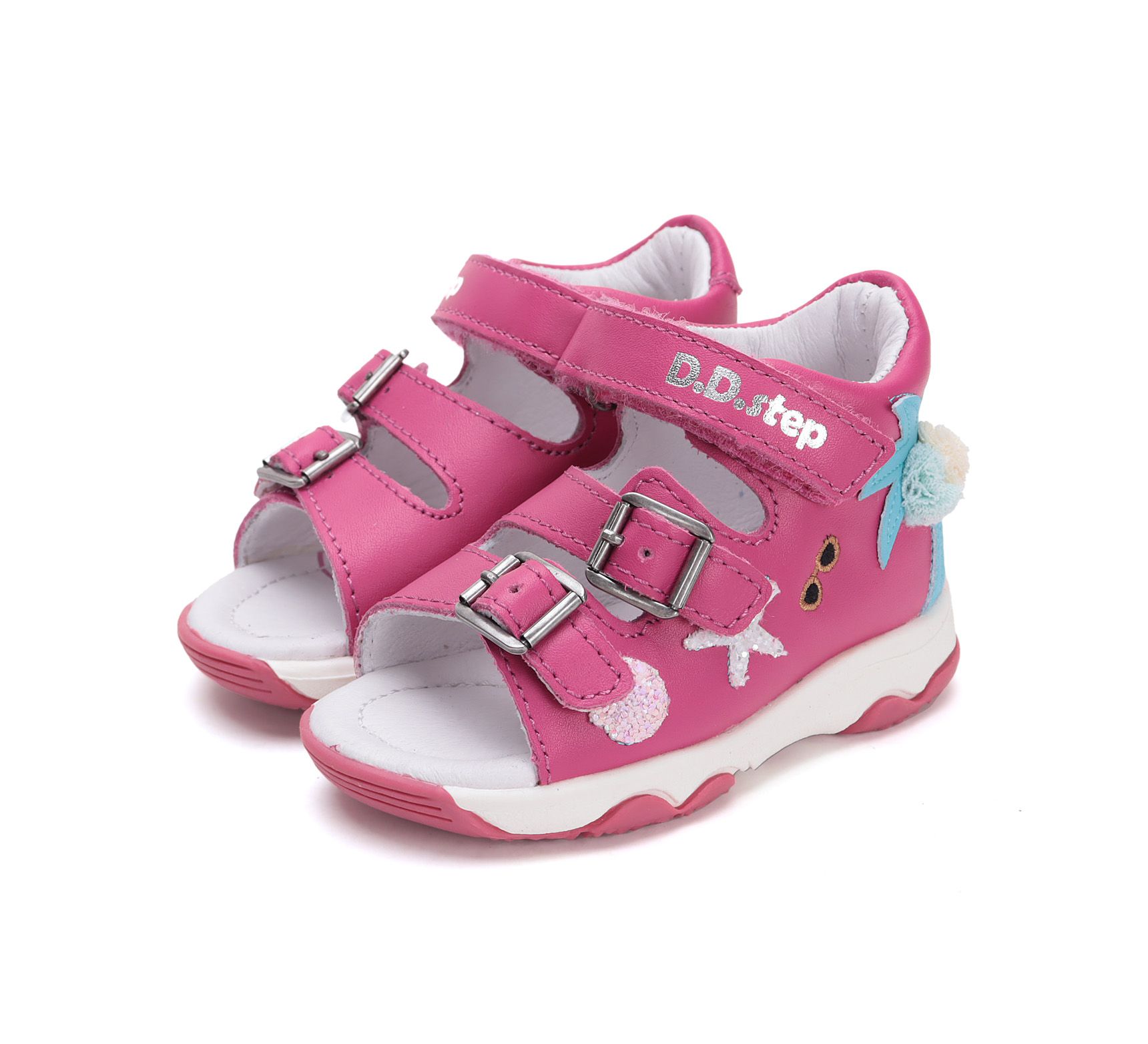 D.D.step szandál G064-51894 Dark Pink 20-25  méretben