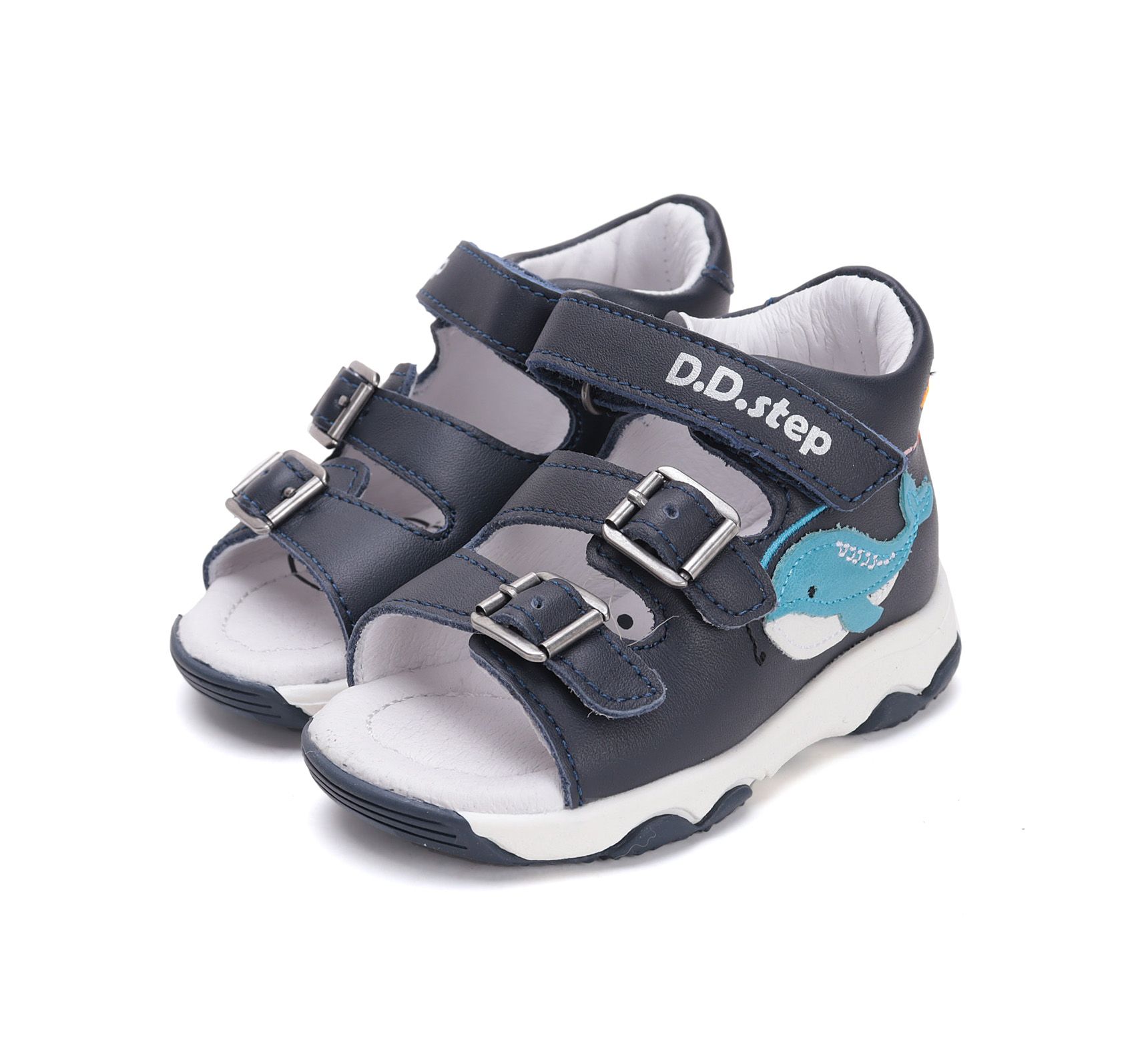 D.D.step szandál G064-51999A Royal Blue 20-25  méretben