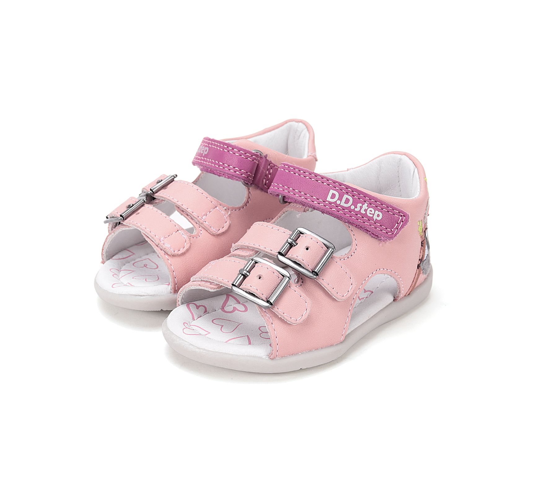 D.D.step szandál G075- 61362 Rose Gold 20-25 méretben