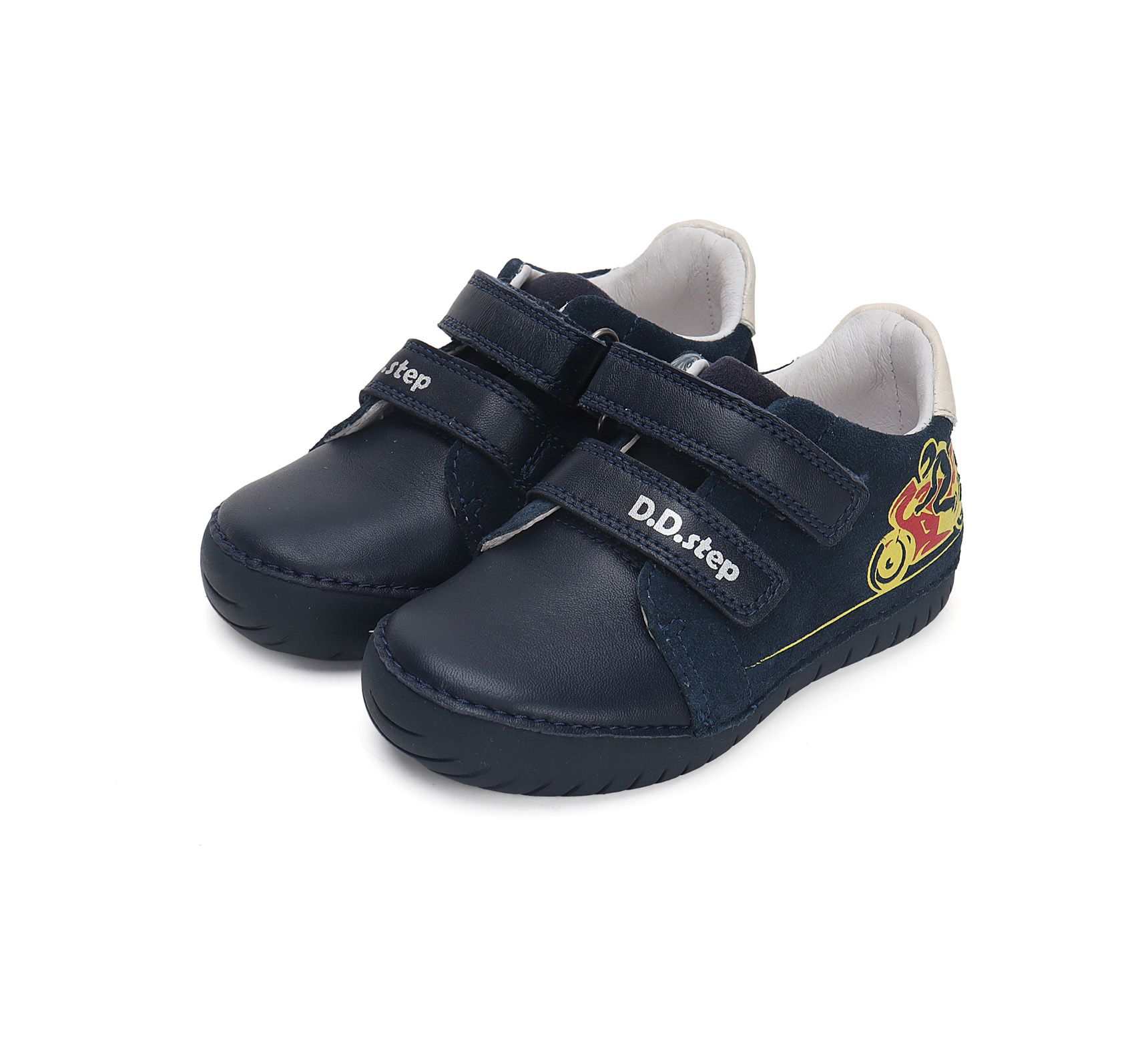 D.D.step bőr félcipő S050-42355AM  ROYAL BLUE   25-30 méretben 