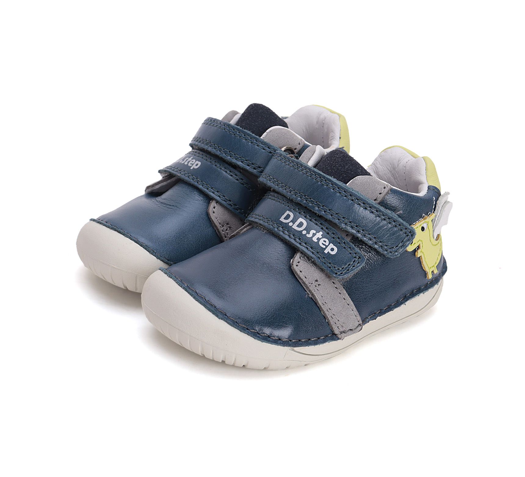 D.D.step bőr félcipő S070-51562A Royal Blue 20-25 méretben