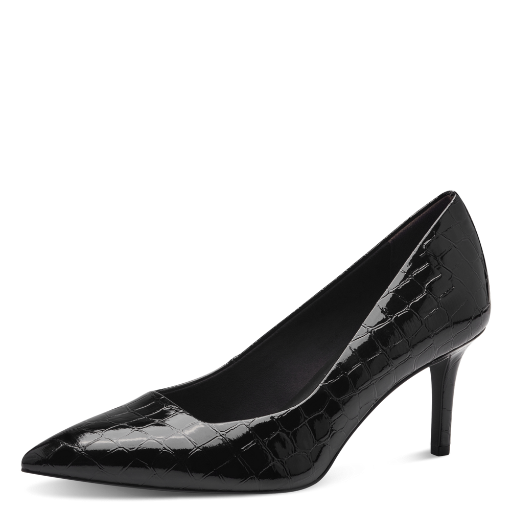 Tamaris cipő 1-22424-41 028 Black Croco