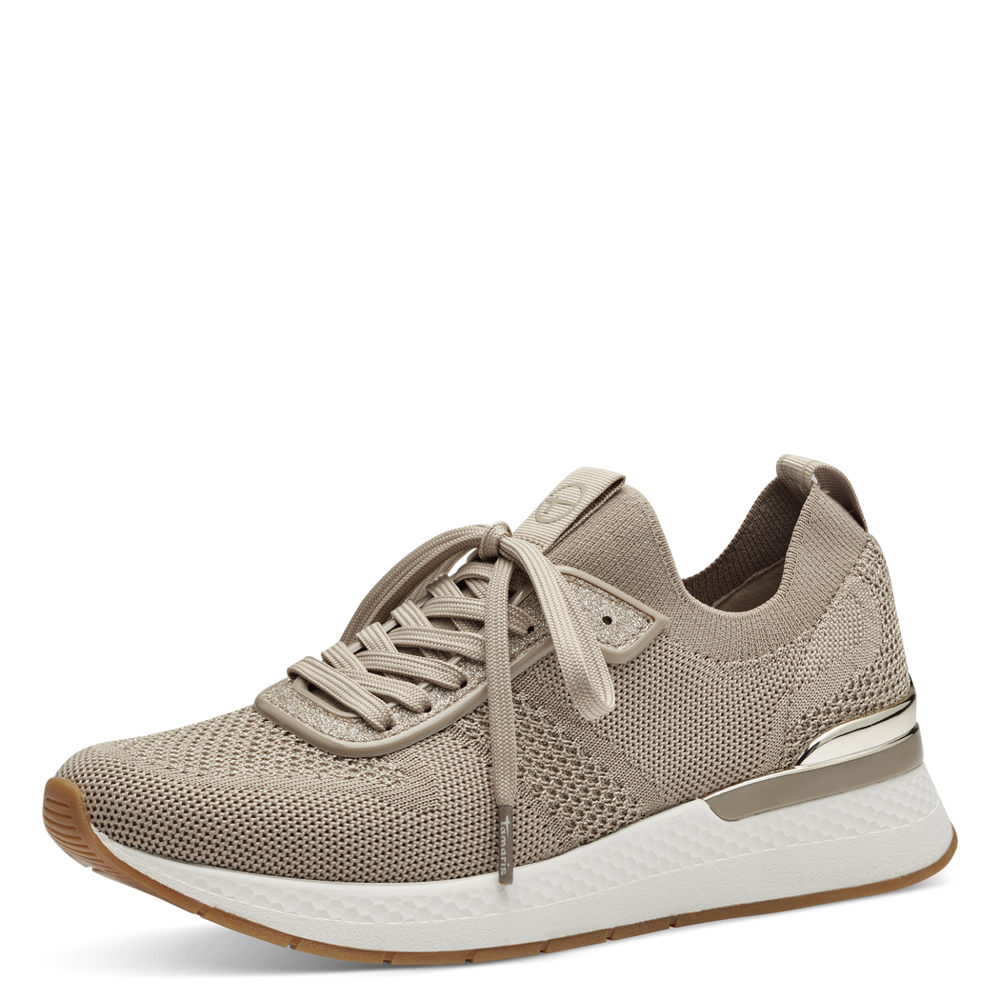 Tamaris cipő 1-23712-42-498 Ivory Metallic