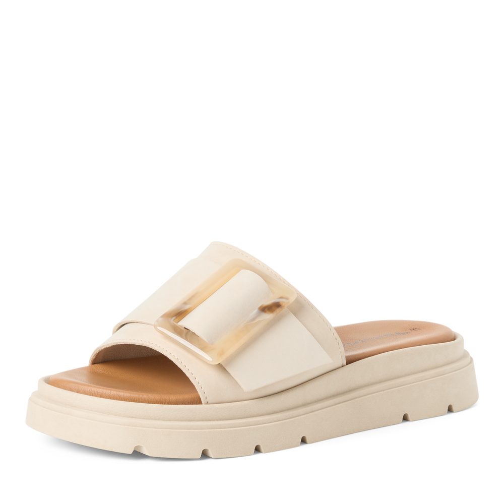 Tamaris papucs 1-27234-44 421 Ivory Nubuc