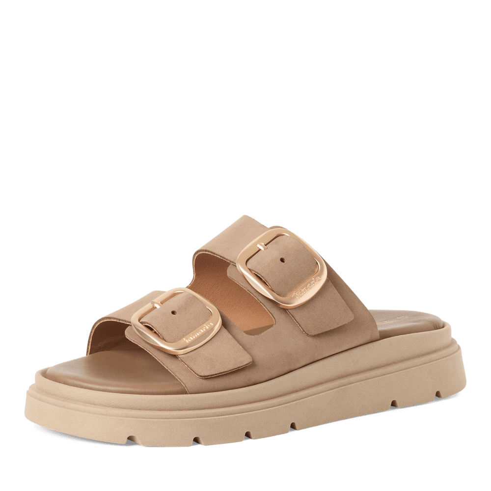 Tamaris papucs 1-27239-42 353 Taupe Nubuc