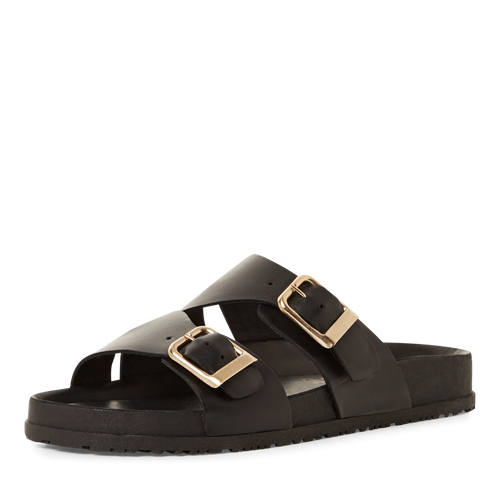 Tamaris papucs 1-27500-44 003 Black Leather