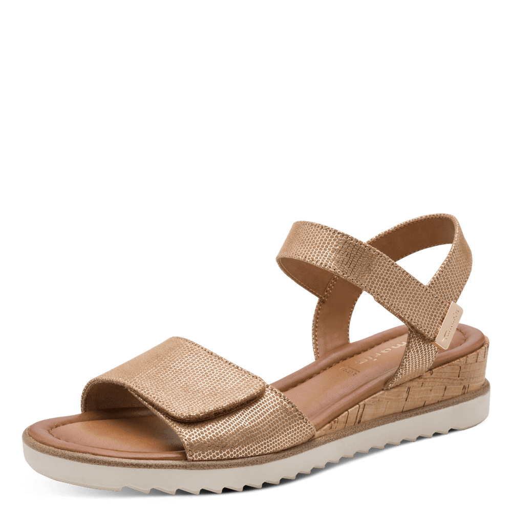Tamaris szandál 1-28118-44 985 Bronce Struct.