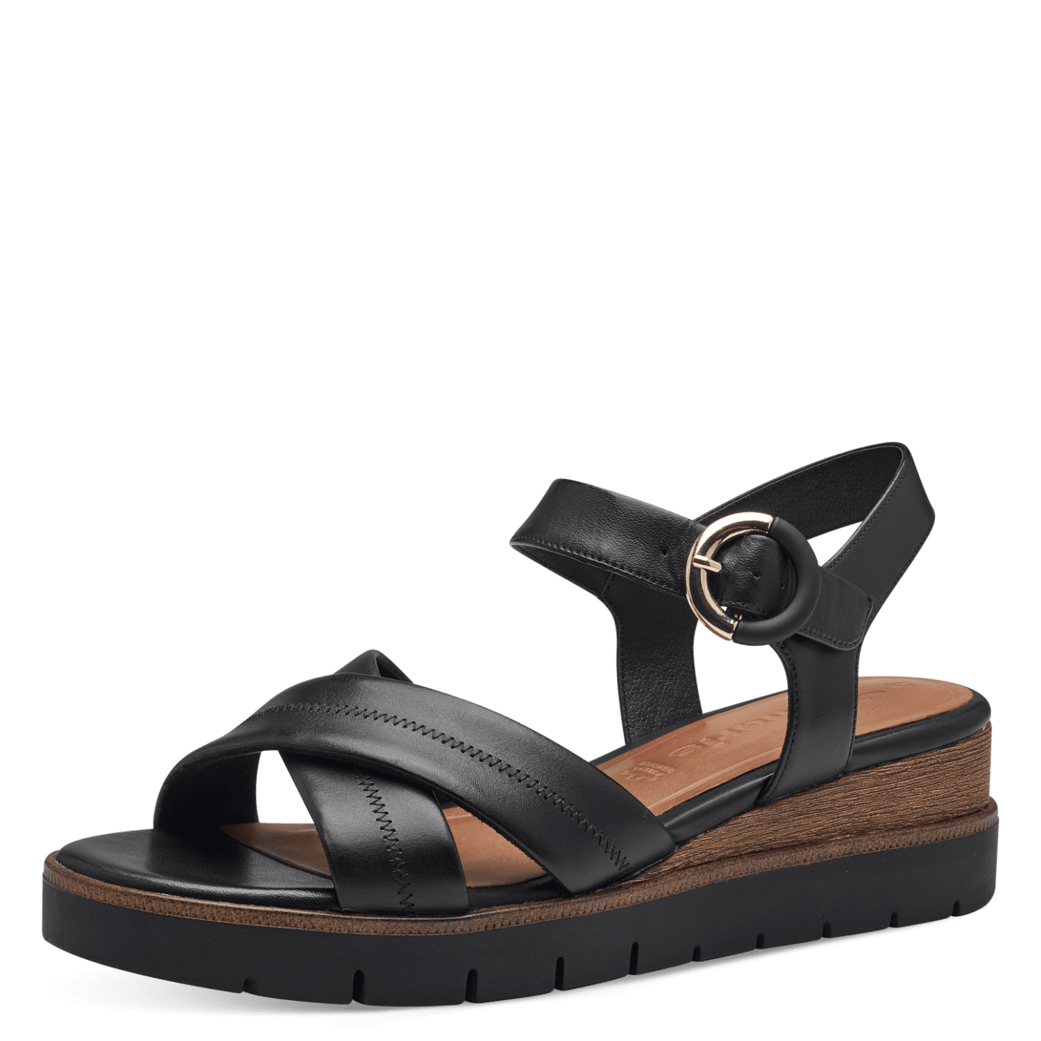Tamaris női szandál 1-28202-42 003 Black Leather