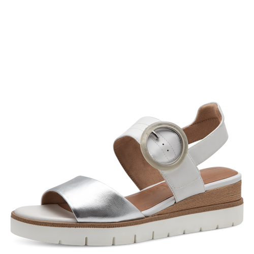 Tamaris szandál 1-28206-42-171 White/Silver
