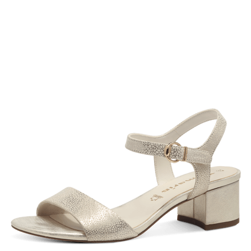 Tamaris szandál 1-28250-42 968 Lt. Gold Struct.