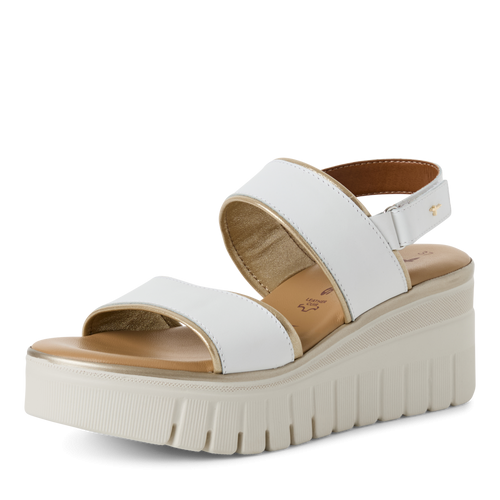 Tamaris szandál 1-28711-44 132 White/Lt. Gold