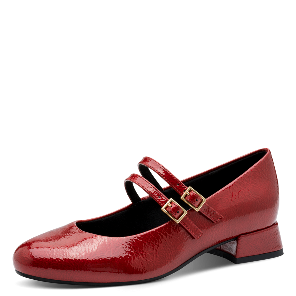Marco Tozzi cipő 2-22209-44 566 Dk. Red Pat.