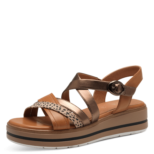 Jana szandál 8-28267-44 390 Tan Comb