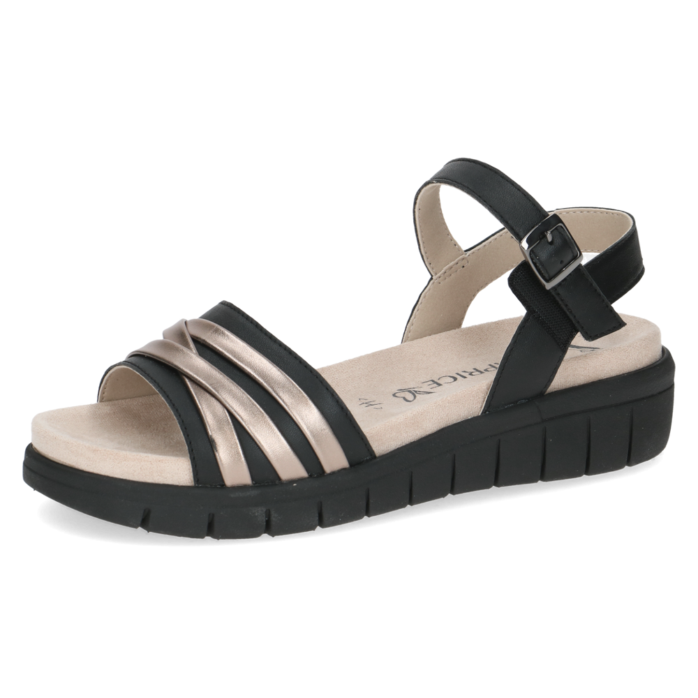 Caprice szandál 9-28703-46 019 Black Comb