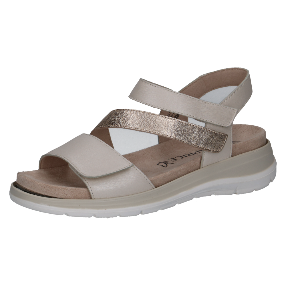 Caprice szandál 9-28716-44 148 Offwhite/Lt.Gold