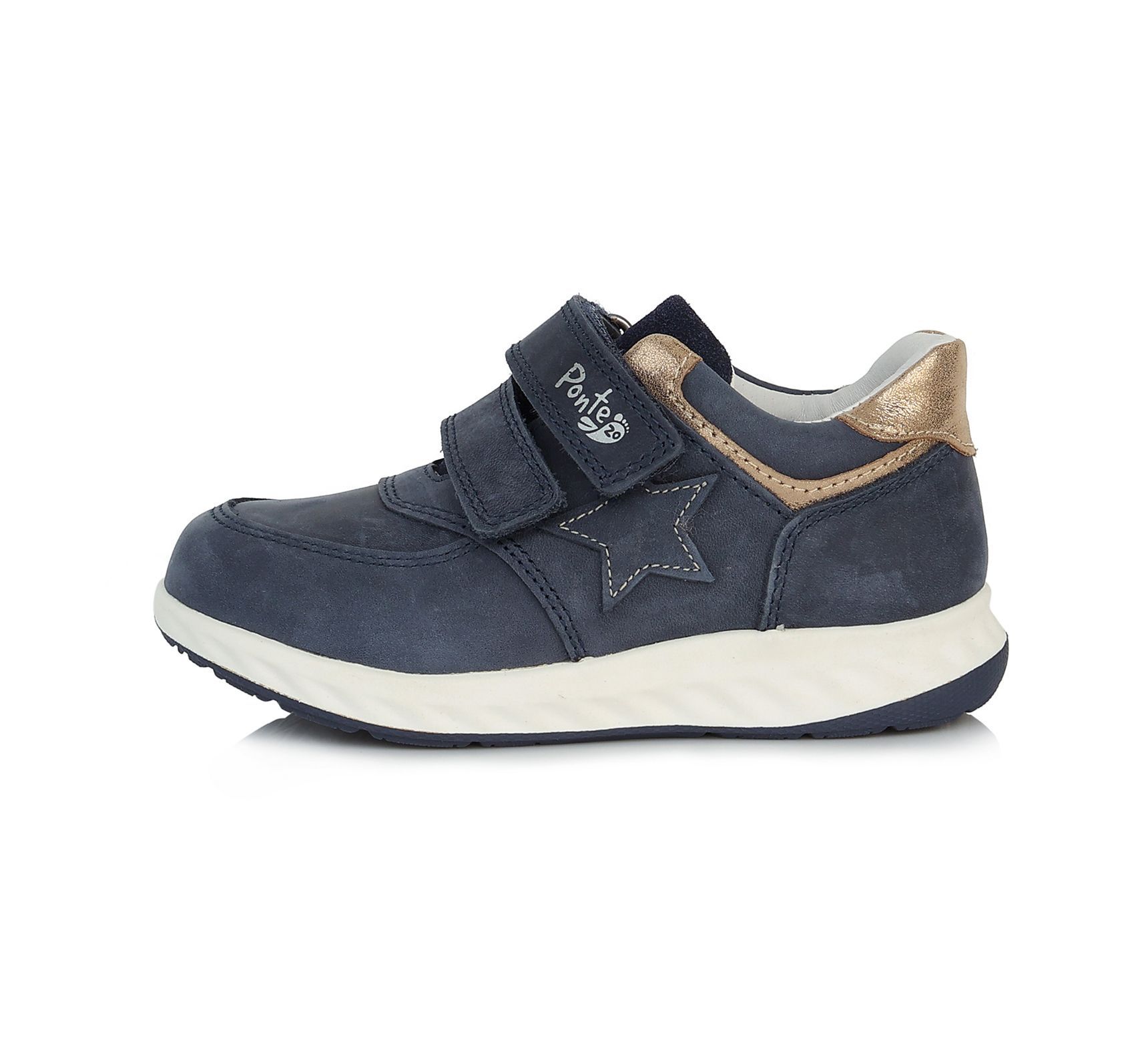 -SUPINÁLT BŐR CIPŐ DA03-1-457L ROYAL BLUE 28-33 méretben