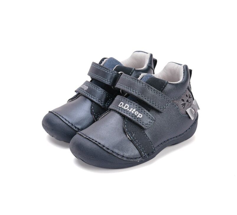 D.D.step  lányka  bőr félcipő S015-52412 Royal Blue 19-24 méretben